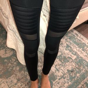 Black Victoria Secret Moto leggings